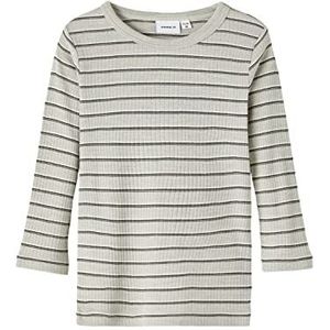 Name It Nmmwomi Wool/Modal Ls Top XXIII T-shirt met lange mouwen voor jongens, Sphinx, 116, Sphinx