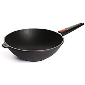 Woll Nowo 11030 IL wok-/wokpan 30 cm/10 cm met afneembare handgreep voor inductie
