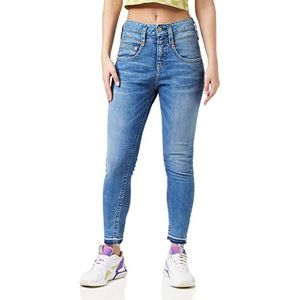 Herrlicher Pitch Mom Cropped Jeans, Bleu (Valor 822), 24 (FR 34) Femme