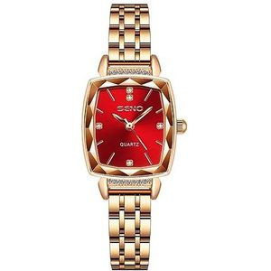 Basfur Dress Watch Fe-Montre-032-02, rood, modern, Rood, Modern