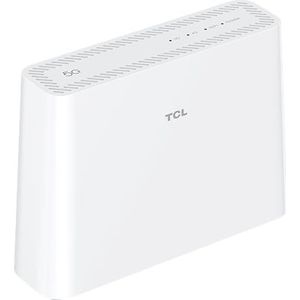 TCL LinkHub HH512 Router 5G Ultra Fast, Dual Band, SIM-kaart, WiFi 6E, hotspot voor maximaal 32 gebruikers, wit
