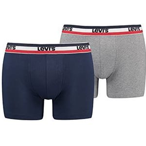 Levi's Set van 2 boxershorts met logo Sportswear boxershorts voor heren, Jurk Blues