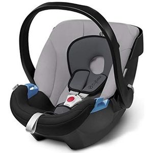 CYBEX SILVER Aton autostoel voor pasgeborenen, inclusief verkleiner, vanaf de geboorte tot ca. 18 maanden, max. 13 kg, grijs konijn