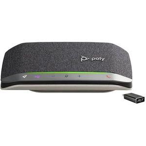 Poly draagbare handsfree functie 'Sync 20+' met USB-C-aansluiting, incl. Bluetooth-stick BT600C en aparte Microsoft Teams-knop