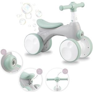 MoMi Tobis Loopfiets - Mini Bike - Balance Bike - met Toete - Licht & Bellenblaas