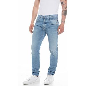 Replay Anbass Hyperflex Original Jeans voor heren, Medium Blue 009