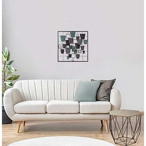 Homemania Wanddecoratie, metaal, glas, meerkleurig