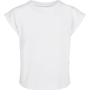 Urban Classics Bio-T-shirt met verlengde schouders voor meisjes T-shirt, Wit.