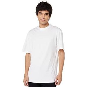 Urban Classics T-shirt met korte mouwen voor heren met afhangende schouders, 100% katoenen jersey, Wit., M