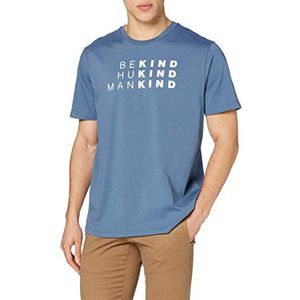 7 For All Mankind grafisch t-shirt heren, Blauw
