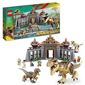 LEGO Jurassic World Jurassic Park Bezoekerscentrum: T. rex & raptor aanval Set - 76961