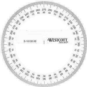 Westcott E-10135 00 gradenboog, 10 cm, kunststof, transparant