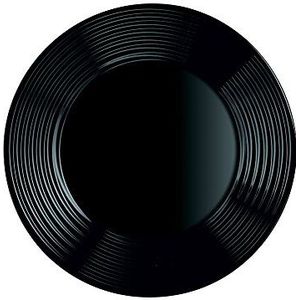Arcoroc ARC L7611 Harena plat bord opaalglas, 25 cm, zwart