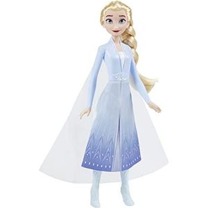 Disney's Frozen 2 Elsa Frozen Shimmer-modepop, rok, schoenen en lang blond haar, speelgoed voor kinderen vanaf 3 jaar