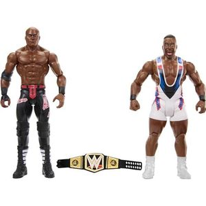 WWE HLL75 Championship Showdown Set van 2 Big E vs Bobby Lashley figuren ca. 15 cm Friday Night Smackdown Battle Pack voor kinderen vanaf 6 jaar