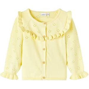 Name It Nmfhella Ls Knit Card Cardigan Fille, Stormy Weather, 122