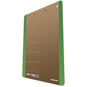 DONAU LIFE 2710001FSC-06 klembord A4 hard karton met metalen clip en stabiele klem met afgeronde hoeken, groen