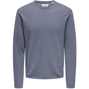 ONLY & SONS Onsfelix Reg 12 Crew Knit Noos, grijs, XS, grijs.