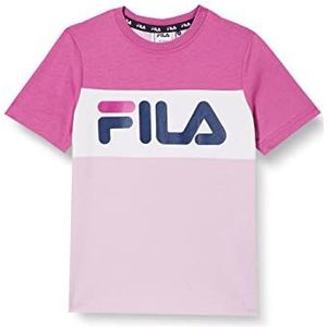 Fila Balimo Blocked T-shirt voor kinderen, uniseks, Fair Orchidee Purple Orchid-Bright White