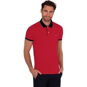 Trigema slim fit poloshirt voor heren, Kersen