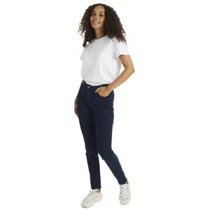 KAFFE Women' S Skinny Jeans Slim Fit Mid Waist Broek Stretchy Dames, donkerblauw denim