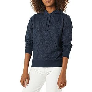 Amazon Essentials Dames fleece hoodie (verkrijgbaar in grote maten) marineblauw, cheetah, maat S