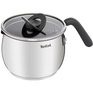 Tefal Opti-Space Multifunctionele steelpan, 16 cm, inductie, hoogwaardig roestvrij staal, 10 jaar garantie, veelzijdig, antislip koude handgreep G7371795