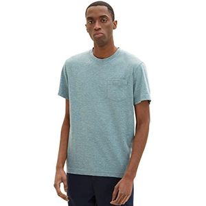 TOM TAILOR T-shirt voor heren, 31596 - groen diepblauw, S, 31596, groen donkerblauw