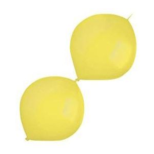 Amscan Link-a-Loon 100 stuks latex ballonnen geel