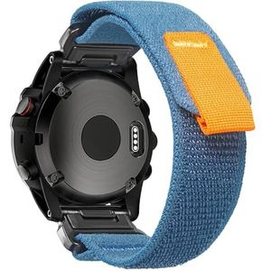 Nylon reservearmband compatibel met sporthorloges uit de Garmin-series fēnix/Forerunner/vívoactive/Approach/MARQ/quatix/D2, voor heren, 20 mm