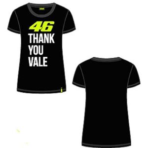 Valentino Rossi Thank You Vale T-shirt voor meisjes en meisjes, zwart.