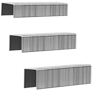 SITLDY 1000 stuks robuuste nietjes T50 roestvrij staal 3 maten voor nietpistool nietjes bestaande uit: 5/16"", 3/8"", 1/2"", combo kit (1000)