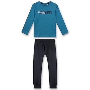 Sanetta Pyjama long bleu pour garçon | Pyjama confortable pour garçon long. | Pyjama taille, bleu, 128
