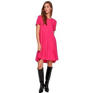 Vila Damesjurk Vipaya S/S jurk/su-noos, roze, 42, Roze