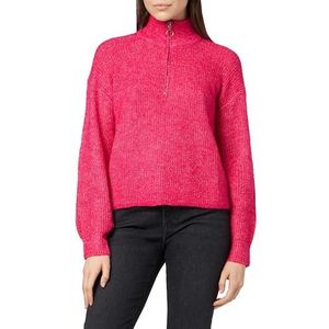 VERO MODA Vmmili Ls Ga Boo Damestrui met rits, Fuchsia paars/details: mix