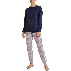 CALIDA Sweet Dreams Pyjama à manches courtes pour femme, bleu foncé, 46-48