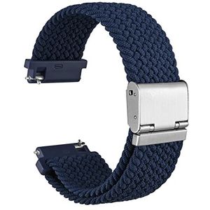 WOCCI Gevlochten horlogeband van nylon voor dames en heren, verstelbare gesp, snelsluiting, geweven sportbandjes, 18 mm, 19 mm, 20 mm, 21 mm, 22 mm