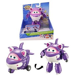 Super Wings Kristal figuur 12,7 cm transformeerbaar speelgoed voor jongens en meisjes vanaf 3 jaar, EU740263, paars