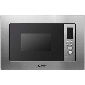 Candy MIG1730DX Micro-ondes intégré avec grill, 17 l, 1050 W, 5 niveaux, numérique, 8 programmes, verrouillage, plateau 24,5 cm, grill rack, cuisson express, dégivrage automatique