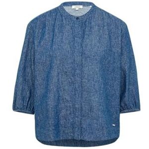 Blouse - Gevoerde Zoom - Linnen - Mélange - Losse Pasvorm