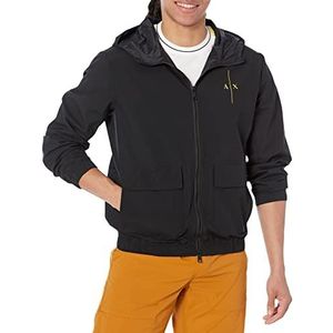 Armani Exchange Logo jas voor heren, voorzakken, zwart.