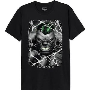 Marvel Mehulkcts063 T-shirt voor heren (1 stuk), zwart.