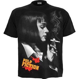 Pulp Fiction Smoke T-shirt pour homme Noir 4XL 100% coton, Noir, 4XL