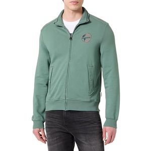 Napapijri Beril Full Zip Sweat Green Size M, Green Balsam, M