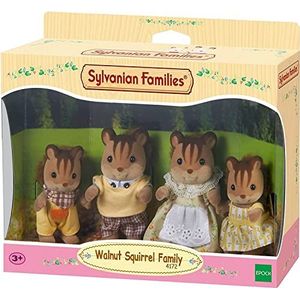 Sylvanian Families 4172 familie walnoot eekhoorn- fluweelzachte speelfiguren