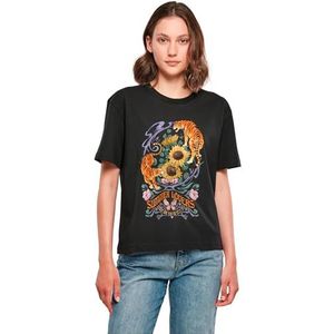 Miss Tee Mst096-summer Lovers Tee Dames T-shirt (1 stuk), zwart.