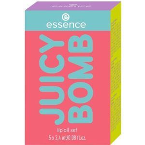 essence cosmetics JUICY BOMB Lipolie 01, meerkleurig, acetonvrij, veganistisch, zonder plastic microdeeltjes, glutenvrij, 5 stuks
