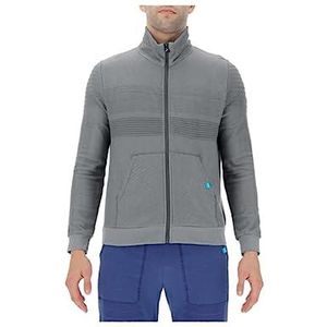 UYN Natural Training OW Full Zip Long SL T-Shirt Homme, Nuances de gris, L