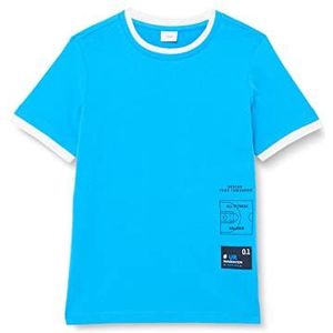 s.Oliver T-shirt met korte mouwen T-shirt met korte mouwen voor jongens, blauw en groen.