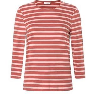 Maerz T-shirt à manches longues, col rond, manches 3/4, rouge carmine/rose, 50